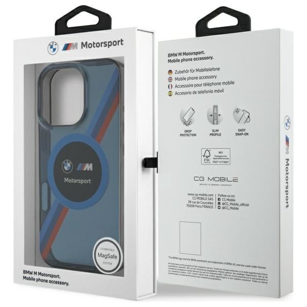 Other Phone Accessory BMW BMW BMHMP16L23HTPUV iPhone 16 Pro 6.3" navy blue/navy hardcase Motosport IML Circle MagSafe