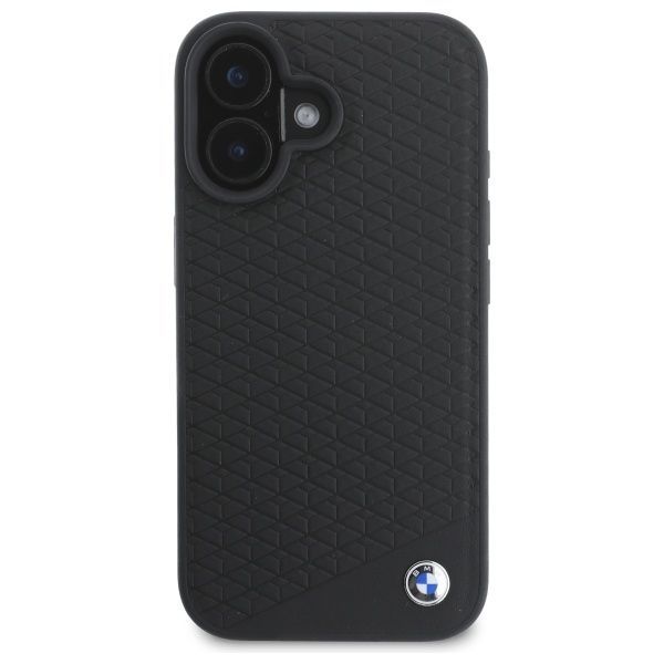 Other Phone Accessory BMW BMW BMHMP16S23RDDK iPhone 16 6.1" black/black hardcase Sign Leather Diamond Metal Logo MagSafe