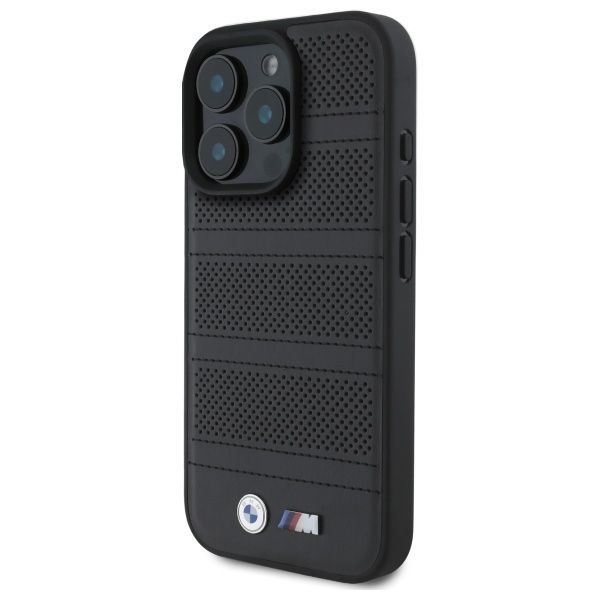 Other Phone Accessory BMW BMW BMHMP16X23PUSPK iPhone 16 Pro Max 6.9" black/black hardcase M Perforated And Stitched Line MagSafe