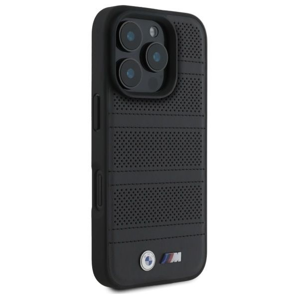 Other Phone Accessory BMW BMW BMHMP16X23PUSPK iPhone 16 Pro Max 6.9" black/black hardcase M Perforated And Stitched Line MagSafe
