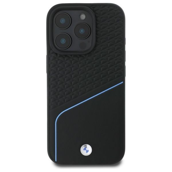 Other Phone Accessory BMW BMW BMHMP16X23RDCLK iPhone 16 Pro Max 6.9" black/black hardcase Sign Leather Textured And Line MagSafe