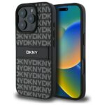 Other Phone Accessory DKNY  DKNY DKHCP16LPRTHSLK iPhone 16 Pro 6.3" black/black hardcase Texture Pattern Tonal Stripe 