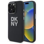 Cits mobilo telefonu aksesuārs DKNY  DKNY DKHCP16LSMCBSK iPhone 16 Pro 6.3" black/black hardcase Liquid Silicone Metal Logo 