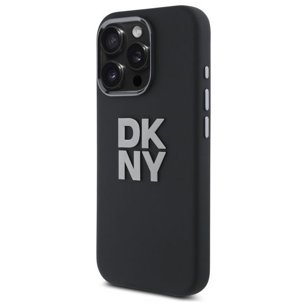 Other Phone Accessory DKNY DKNY DKHCP16LSMCBSK iPhone 16 Pro 6.3" black/black hardcase Liquid Silicone Metal Logo