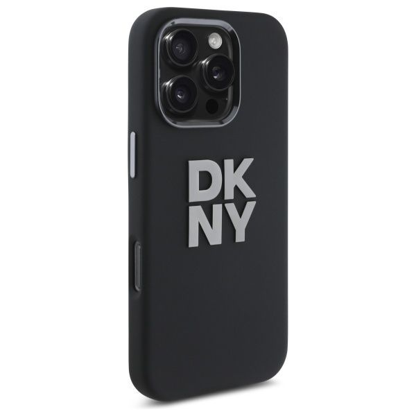 Other Phone Accessory DKNY DKNY DKHCP16LSMCBSK iPhone 16 Pro 6.3" black/black hardcase Liquid Silicone Metal Logo