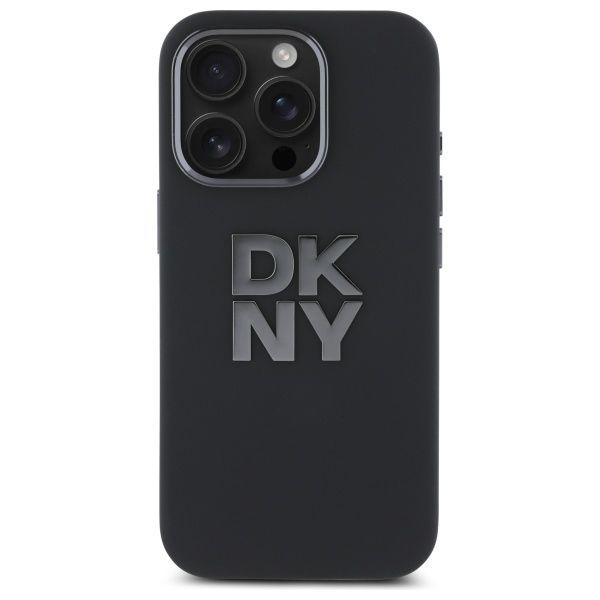 Other Phone Accessory DKNY DKNY DKHCP16LSMCBSK iPhone 16 Pro 6.3" black/black hardcase Liquid Silicone Metal Logo