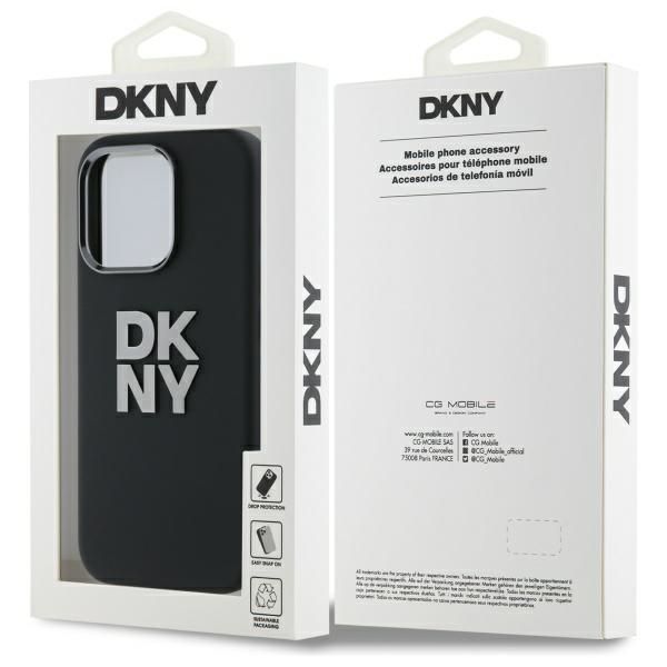 Other Phone Accessory DKNY DKNY DKHCP16LSMCBSK iPhone 16 Pro 6.3" black/black hardcase Liquid Silicone Metal Logo
