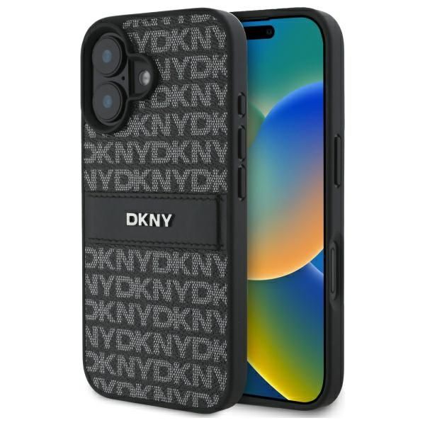Muu telefoni lisavarustus DKNY DKNY DKHCP16SPRTHSLK iPhone 16 6.1" black/black hardcase Texture Pattern Tonal Stripe