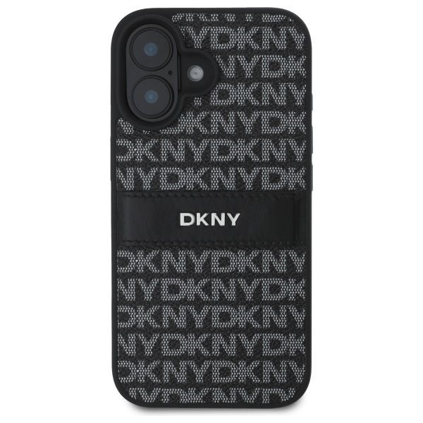 Muu telefoni lisavarustus DKNY DKNY DKHCP16SPRTHSLK iPhone 16 6.1" black/black hardcase Texture Pattern Tonal Stripe