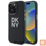 Other Phone Accessory DKNY  DKNY Liquid Silicone Metal Logo iPhone 16 Pro Max Case - Black 