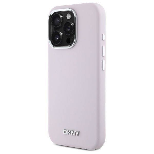 Muu telefoni lisavarustus DKNY DKNY DKHMP16LSMCHLP iPhone 16 Pro 6.3" pink/pink hardcase Liquid Silicone Small Metal Logo MagSafe
