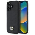 Cits mobilo telefonu aksesuārs DKNY  DKNY DKHMP16SPSHRPSK iPhone 16 6.1" hardcase black/black Repeat Pattern Stack Logo MagSafe 