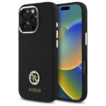 Other Phone Accessory Guess  Guess GUHCP16LM4DGPK iPhone 16 Pro 6.3" black/black hardcase Silicone Logo Strass 4G 