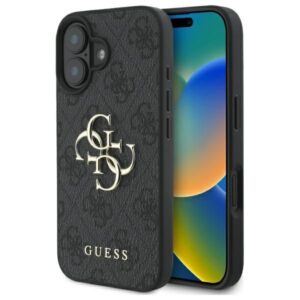Cits mobilo telefonu aksesuārs Guess  Guess GUHCP16M4GMGGR iPhone 16 Plus 6.7" black/black hardcase 4G Big Logo