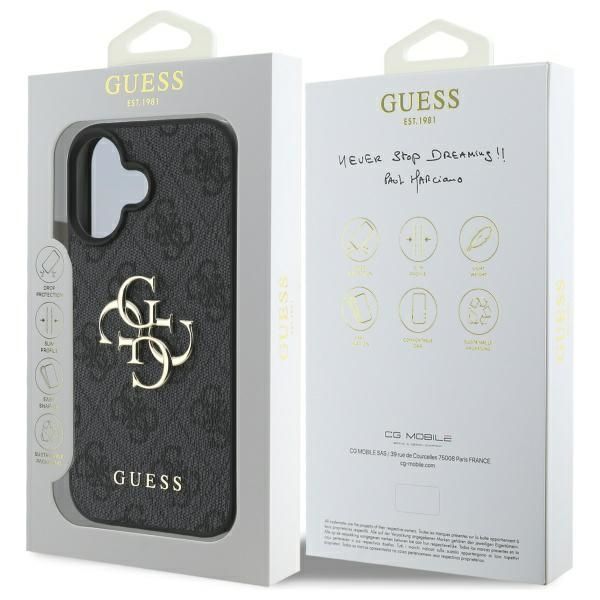 Muu telefoni lisavarustus Guess Guess GUHCP16M4GMGGR iPhone 16 Plus 6.7" black/black hardcase 4G Big Logo
