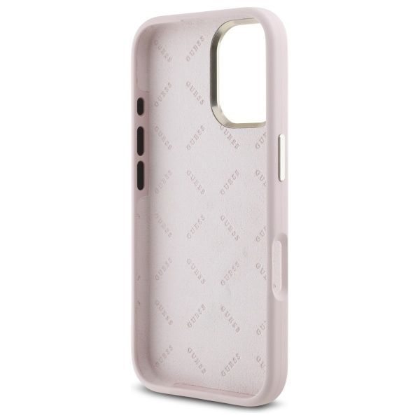 Other Phone Accessory Guess Guess GUHCP16SM4DGPP iPhone 16 6.1" light pink/pink hardcase Silicone Logo Strass 4G