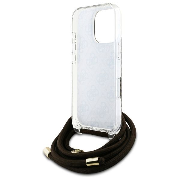 Muu telefoni lisavarustus Guess Guess GUHCP16XHC4SEW iPhone 16 Pro Max 6.9" brown/brown hardcase Crossbody Cord 4G Print