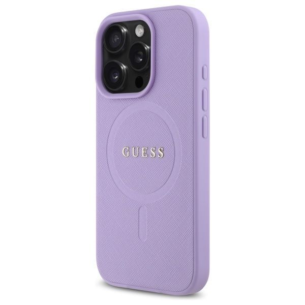 Muu telefoni lisavarustus Guess Guess GUHMP16LPSAHMCU iPhone 16 Pro 6.3" purple/purple hardcase Saffiano MagSafe