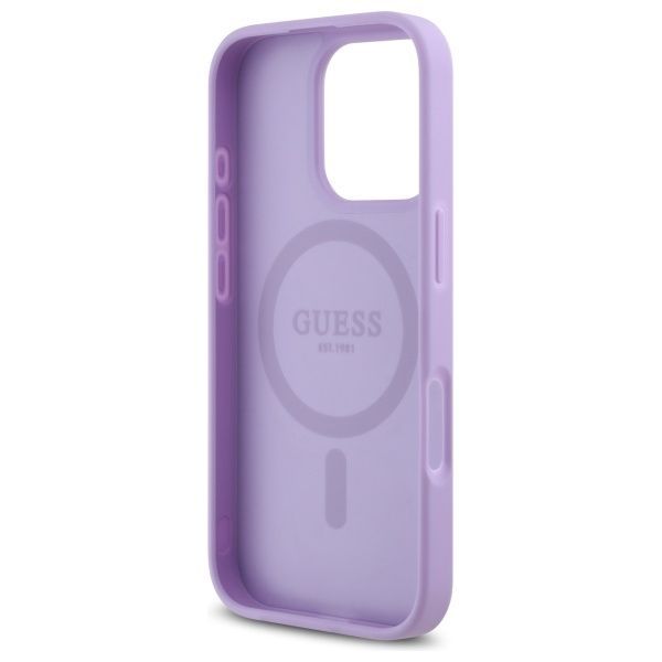 Muu telefoni lisavarustus Guess Guess GUHMP16LPSAHMCU iPhone 16 Pro 6.3" purple/purple hardcase Saffiano MagSafe