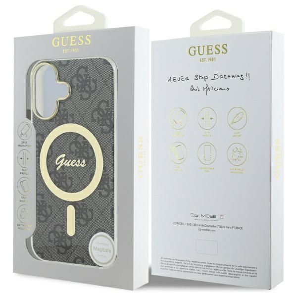 Other Phone Accessory Guess Guess GUHMP16MH4STK iPhone 16 Plus 6.7" black/black hardcase IML 4G MagSafe