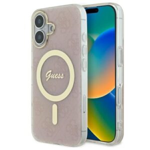 Cits mobilo telefonu aksesuārs Guess  Guess GUHMP16MH4STP iPhone 16 Plus 6.7" pink hard case IML 4G MagSafe
