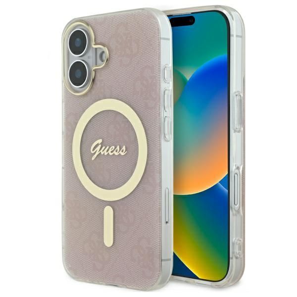 Muu telefoni lisavarustus Guess Guess GUHMP16MH4STP iPhone 16 Plus 6.7" pink hard case IML 4G MagSafe