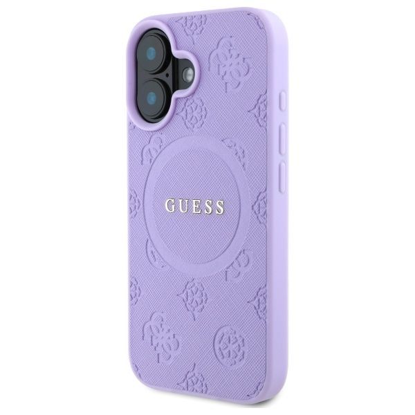 Muu telefoni lisavarustus Guess Guess GUHMP16MPSAPSMEU iPhone 16 Plus 6.7" purple/purple hardcase Saffiano Peony Classic Logo MagSafe