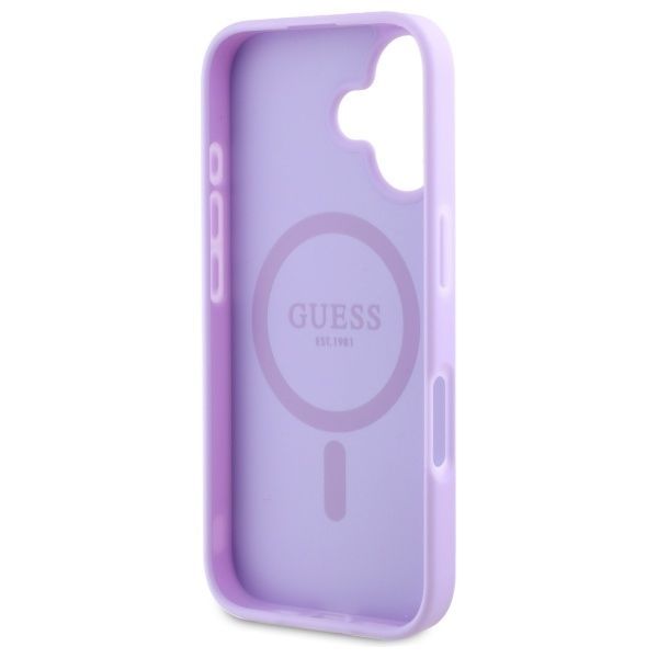 Muu telefoni lisavarustus Guess Guess GUHMP16MPSAPSMEU iPhone 16 Plus 6.7" purple/purple hardcase Saffiano Peony Classic Logo MagSafe