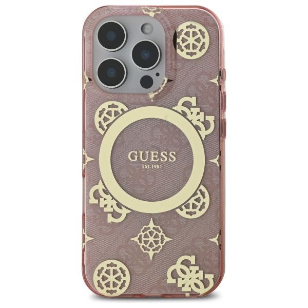Other Phone Accessory Guess Guess GUHMP16XH4PYEEP iPhone 16 Pro Max 6.9" pink/pink hardcase IML Peony On 4G Background MagSafe