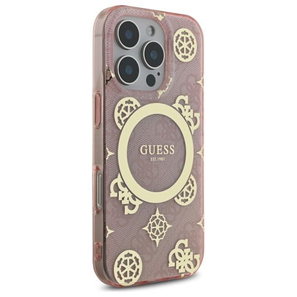 Other Phone Accessory Guess Guess GUHMP16XH4PYEEP iPhone 16 Pro Max 6.9" pink/pink hardcase IML Peony On 4G Background MagSafe