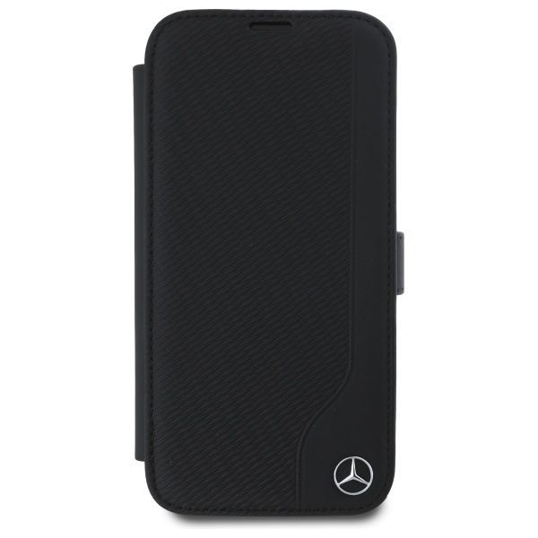 Other Phone Accessory Mercedes-Benz Mercedes Leather Wood Imitation iPhone 16 Case - Black