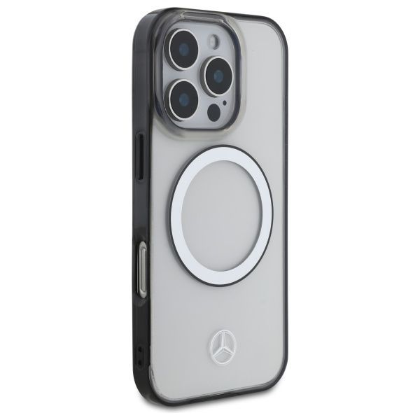 Cits mobilo telefonu aksesuārs Mercedes-Benz Mercedes Printed Logo MagSafe Case for iPhone 16 Pro - Clear