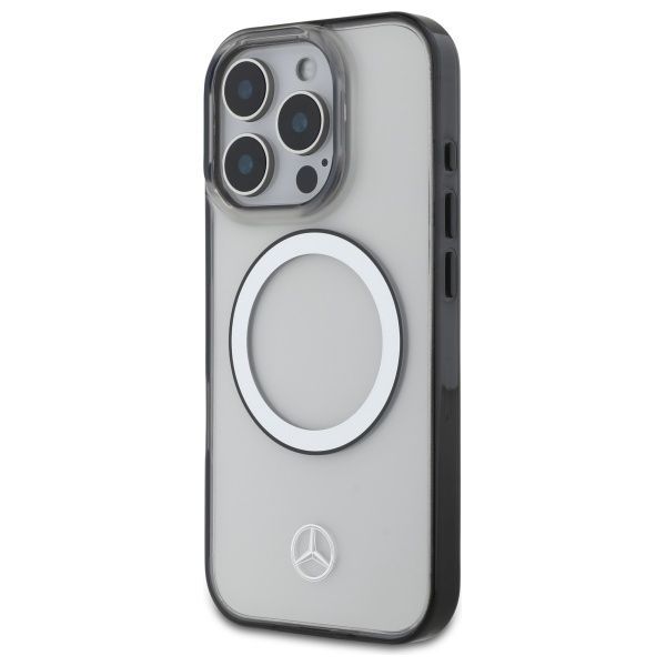 Cits mobilo telefonu aksesuārs Mercedes-Benz Mercedes Printed Logo MagSafe Case for iPhone 16 Pro - Clear