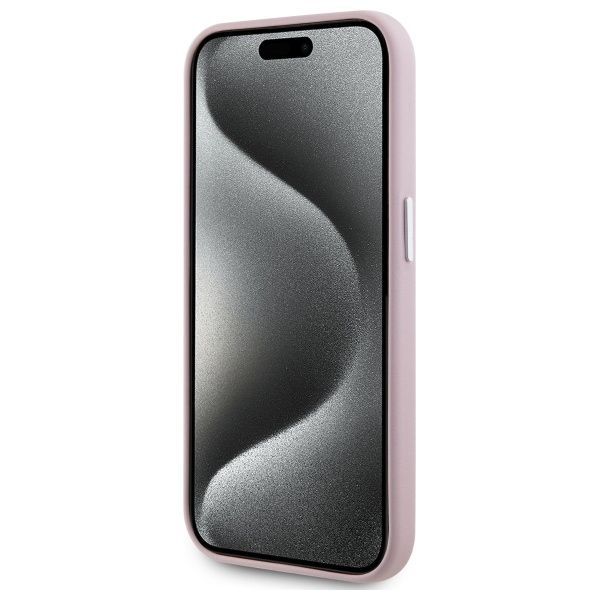 Kitas telefono priedas Karl Lagerfeld Karl Lagerfeld KLHMP15LPGMSRPP iPhone 15 Pro 6.1" pink hardcase FW Metal Plate MagSafe