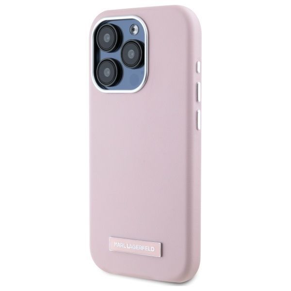 Muu telefoni lisavarustus Karl Lagerfeld Karl Lagerfeld KLHMP15XPGMSRPP iPhone 15 Pro Max 6.7" pink hardcase FW Metal Plate MagSafe