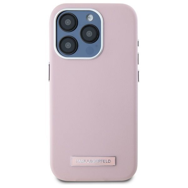 Muu telefoni lisavarustus Karl Lagerfeld Karl Lagerfeld KLHMP15XPGMSRPP iPhone 15 Pro Max 6.7" pink hardcase FW Metal Plate MagSafe