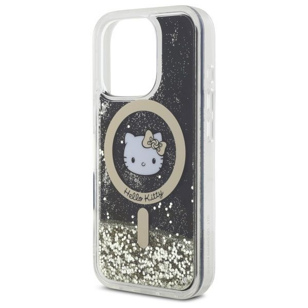 Other Phone Accessory Hello Kitty Hello Kitty HKHMP16LLGDIK iPhone 16 Pro 6.3" black gold/black gold hardcase Liquid Glitter Fever MagSafe