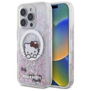 Muu telefoni lisavarustus Hello Kitty  Hello Kitty HKHMP16LLSWKH iPhone 16 Pro 6.3" white/white hardcase Liquid Glitter Sweet Kitty Bows MagSafe 