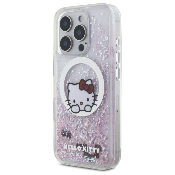Other Phone Accessory Hello Kitty Hello Kitty HKHMP16XLSWKH iPhone 16 Pro Max 6.9" white/white hardcase Liquid Glitter Sweet Kitty Bows MagSafe