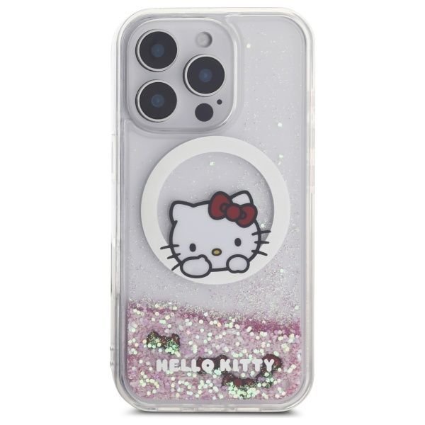 Other Phone Accessory Hello Kitty Hello Kitty HKHMP16XLSWKH iPhone 16 Pro Max 6.9" white/white hardcase Liquid Glitter Sweet Kitty Bows MagSafe