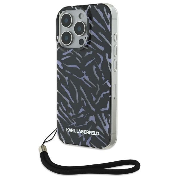 Other Phone Accessory Karl Lagerfeld Karl Lagerfeld KLHCP16LHZBPKCCU iPhone 16 Pro 6.3" purple Zebra With Cord