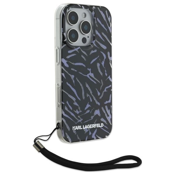 Other Phone Accessory Karl Lagerfeld Karl Lagerfeld KLHCP16LHZBPKCCU iPhone 16 Pro 6.3" purple Zebra With Cord