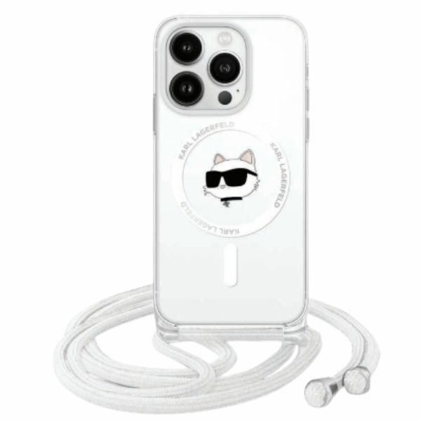 Muu telefoni lisavarustus Karl Lagerfeld Karl Lagerfeld KLHMP16XHCCHNT iPhone 16 Pro Max 6.9" hardcase transparent IML Choupette Head & Cord Magsafe