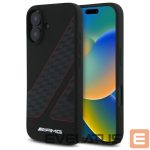 Cits mobilo telefonu aksesuārs Mercedes-Benz  AMG Checkered Flag Pattern MagSafe iPhone 16 Case - Black 