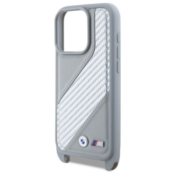 Other Phone Accessory BMW BMW BMHCP16L23PSCCG iPhone 16 Pro 6.3" gray/gray hardcase M Edition Carbon Stripe & Strap