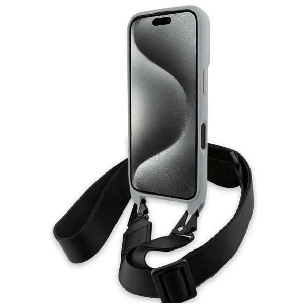 Other Phone Accessory BMW BMW BMHCP16S23PSCCG iPhone 16 6.1" gray/gray hardcase M Edition Carbon Stripe & Strap