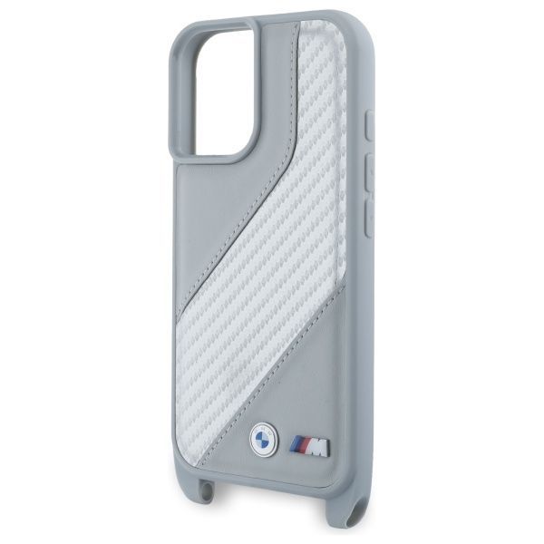 Other Phone Accessory BMW BMW BMHCP16S23PSCCG iPhone 16 6.1" gray/gray hardcase M Edition Carbon Stripe & Strap