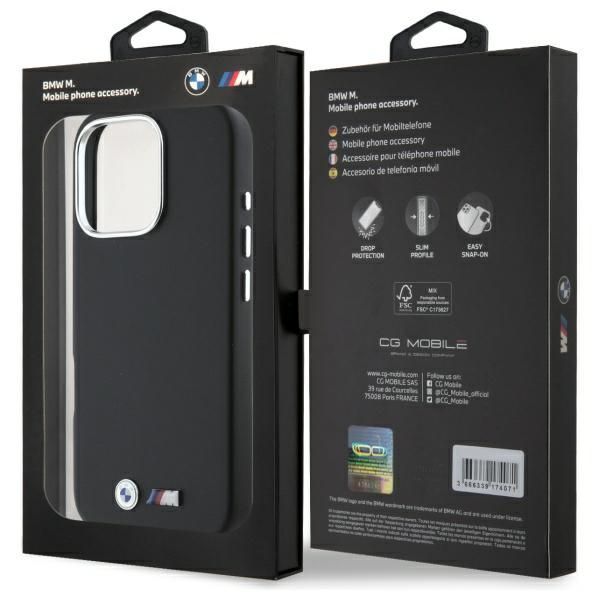 Other Phone Accessory BMW BMW BMHCP16X23PMWK iPhone 16 Pro Max 6.9" black/black hardcase M Smooth Full Wrapped Metal