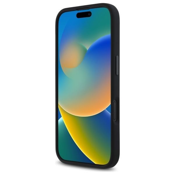 Muu telefoni lisavarustus BMW BMW BMHMP16S23SHEB iPhone 16 6.1" black/black hardcase Silicone Hexagon Blue Line MagSafe