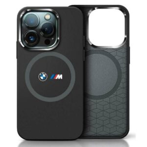 Muu telefoni lisavarustus BMW  BMW BMHMP16S23SROK iPhone 16 6.1" black/black hardcase M Silicone Printed Ring MagSafe 